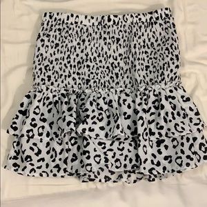 Boutique cheetah skirt